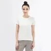 vrouwen sneldrogende sportyoga shirt korte mouw ademende oefeningen yoga tops gym running fitness t-shirts sportkleding2032488