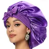 Kvinnor satin solid sovande hatt natt sömn keps hårvård bonnet nightcap unisex cap nuit shower turban rrb13129