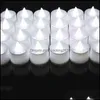 Candles Home Decor Garden Flameless Led Tea Lights Battery Powered Colof Flickering Pillar Votive Tealight Romantic Party Decor Zxf1616 Dr