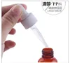 1000pcs/lot 25ML 35ML Amber PET Essential Oil Bottle/Container with Eye Dropper/Pump,Lotion Bottle,Cosmetic and Packaging