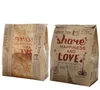 Kraft Bread Paper Bag With Window Avoid Oil Love Toast Baking Paper Takeaway Food Hand Made Package Bags