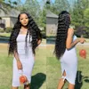 30In Raw Indian Loose 40 Inch Curly Human Hair 180 Density 13X6 Deep Wave Lace Front Wig241S