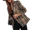 tailored collar Women's printed Blazer Durable Trendy Classic Elegant Women Jacket