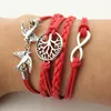 Wickelarmband-inspiriertes Armband „Baum des Lebens“, „Herz, Glaube, Unendlichkeit“, Armbänder für Frauen und Kinder, Modeschmuck, wird und sandig