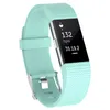Laagste prijs 28Color Silicone Strap for Fitbit Charge2 Band Fitness Smart Armband Horloges Vervanging Sportriem Bandjes voor Fitbit Charge 2
