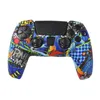 4 Camouflage Färger Mjukt skyddskåpa Silikonväska Skinn för PlayStation 5 PS5 Controller Gamepad Protector Anti-Slip Cap DHL