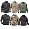 Camuflagem Windbreaker Tactical Jaqueta Ao Ar Livre Esportes Woodland Caça Roupas Roupas Tiro Combate Roupas No05-208