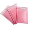Förpackningspåsar 50st Bubble Mailers Vadderade kuvert för företag Blixtlåspåse 13x18cm Rosa