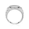 Ayshi moda 925 homens de prata esterlina engajamento de casamento anéis redondos anéis de aniversário de aniversário de prata anéis de aniversário y200106