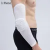 Ginocchiere per gomiti 1 PC Tutore di supporto per pallacanestro a nido d'ape per protezione fitness Manicotti di compressione del braccio elastico Pallavolo1