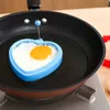 Runde Herz Braten Ei Ring Pfannkuchen Pochieren Form Werkzeuge Silikon Ei-Ring Formen Küche Kochen Werkzeug Ringe Pfannkuchen Backen zubehör ZZF13211