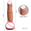 NXY Dildos Female Super Realistic Dildo Touch Lifelike Skin Soft Silicone Foreskin Dick Woman Sex Toys Suction Cup Penis Real Man Feeling 0121