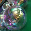 Outdoor Games Brightness Shine Sphere Inflatable Mirror Ball Reflective PVC Inflatable Mutil color Mirror Ball