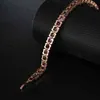 Nieuwe Rose Gold Ladi Zirkoon Charm Tennis Armband Rainbow Tennis Bracelet CZ Tennis Armband