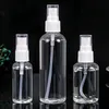 Garrafa de pulverização 10/15/20/30/40/50/60/80 ml de rega pequena lata e garrafas transparentes de pulverização de animais de estimação Toner de perfume de névoa fina