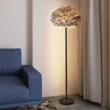 Nordic Postmodern Feather Floor Lamps Simple Tripod Floor Lamp Bedroom Living Room Sofa Princess Girl Bedside Lights FeiGuang