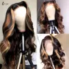 Destaque Borbolo Borgonha Borgonha 99J Lace Front Wig 1B / 27 OMBRE HUMAN HUMAN WIG 180 Densidade Remy Wigs