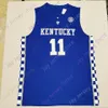 Kentucky Wildcats Basketbal Jersey NCAA College BJ Boston Terrent Clarke Key Brooks Jr. Jesaiah Jackson Devin Askew Lance Ware Fletcher