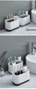 Porta spazzolino multifunzione da bagno Denti elettrici Accessori per dentifricio Supporto Custodia per trucco Organizer per pennelli da barba