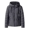 Hommes coupe-vent chapeau Parkas veste hiver marque décontracté chaud épais imperméable manteau automne vêtements d'extérieur 220105