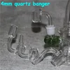 Pipe à fumer 4mm Quartz E-Banger Nail Extra épais Fond 19.5mm Diamètre du bol Électronique Domeless Quartz Banger Nails