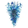 Chihuly Stijl Kroonluchters 100% Handgemaakte Blauw Geblazen Murano Glas Moderne Kunst Kroonluchter Keuken Decor Hanglamp Light3254