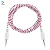 Högkvalitativ Jack 3.5 Bil Aux Cable Male till Man 3.5mm Ljudkabel 1m 3ft för iPhone Tablet Headphone 300PCS / Lot