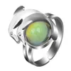 Dolphins mood ring change color open djustable grown-up student ring