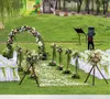 Vit Guld U / Heart / Round Ring Party Shape Metal Iron Arch Wedding Backdrop Stand Inredning Konstgjord Blomma Ballong Stativ Shelf