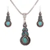 blue turquoise jewelry set