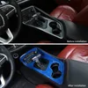 Blau ABS Getriebe Shift Panel Trim Dekoration Abdeckung Für Dodge Challenger 2015 UP Auto Innen Zubehör,