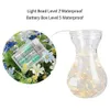 LED Garden Paraply Light Outdoor Waterproof IP65 String Lights 8 L￤ges Lykta Poles Wedding Christmol Decor Lamp
