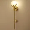 Wandleuchte, modern, kreativ, LED, Innenbereich, Wohnzimmer, Schlafzimmer, Nachttisch, Gang, Art Deco, Gold/Schwarz, Eisen, Beleuchtungskörper1