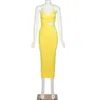 Sisterlinda Sexy Cut Out Maxi Sukienka Kobiety Bez Rękawów Skinny Stretty Y2K Bodycon Sling Długie Suknie Ladies Party Clubwear Outfit Y220214