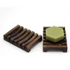 Natural Wooden Bamboo Soap Dish Tray Holder Storage Soap Rack Plate Box Container for Bath Shower Plate Bathroom FY4366 G0517