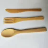 3PcsSet EcoFriendly Japanese Portable 16cm Cutlery Set Bamboo Dinnerware Set Knife Fork Dinner Tableware Jam Cutlery Set For Chi3225512 Best quality