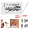 100pcs/set Disposable Sterile Body Piercing Needles Medical Tattoo Piercing Needles For Navel Nipple Ear Nose Lip 12/13/14/15g/16g/18g