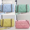 Srebrny sprzęt Różowy Marmont Torba Torebka Moda Kobiety Ramię Crossbody Torba Luxurys Projektanci miękkie Pikowane Skórzane Łańcuch Messenger Torby