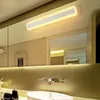 مصابيح جدار أكريليك حديثة مرحاض الحمام LED مرآة الضوء 40/52/80 سم AC85-265V ممر ديكور مصباح الشمعدان