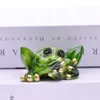 MYBLUE 3 Pcs Set Don't Talk Don't Listen Don't Look Frog Figurine Miniature Fairy Garden Nordic Home Room Decoratio277L