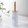 Upscale Bathroom Set Toilet Brush Toothbrush Holder Cup Soap Emulsion Dispenser Container Accessories 211222