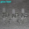 Hookahs Glass Bowl för Bong Big Handtag 14mm 18mm Man Joint Bubbler och Ash Catcher Vattenrör