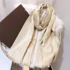 Belle lettre en soie et écharpe en laine écharpe de mode dames écharpe décorative 180 * 70 cm style européen sans boîte