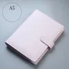 A5 A6 Notebooks Cover PU Leather Clip Refillable Notebook Covers Binder Portable Personal Planner for Filler Paper