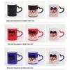 Taza mágica personalizada DIY Tazas de cerámica sensibles al calor Tazas de café que cambian de color Taza de leche Regalo Imprimir imágenes H1228 Y200106