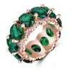 Anéis de ouro rosa anel de diamante jóias de luxo topázio cristal esmeralda moissanite anel de safira bijuterias anel esmeralda b1092 2011302x