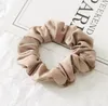 Hair Accessories 21 Pcs/lot Scrunchies Wholesale Elastic Bands For Women Solid Color Girls Ponytail Holder Ties