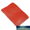 100Pcs/ Lot 10*15cm Doypack Zipper kMatte Red Heat Seal Pure Aluminum Foil Pack Pouch Snack Storage Mylar Stand Up Bags