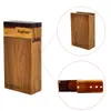 LEAFMAN Walnuss Holz Dugout Box Dogout Case Natürliche handgemachte Holz Dugout mit Keramik One Hitter Pfeifen Großhandel