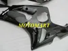 Enjeksiyon Kalıp Kawasaki Ninja ZX 6R 600CC 03 04 ZX6R 636 2003 2004 ABS Gloss Siyah Perileri Set ZX30 Set